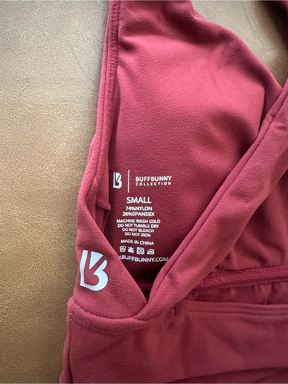 BuffBunny Collection Maroon Alpha Set - Crisscross Detail - Picture 3 of 7